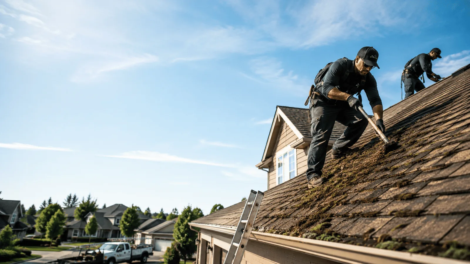 Roof Moss Removal in De Land, IL near me